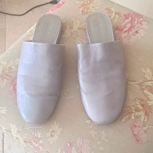 Vince Brand Soft Dove Grey Leather,Mule sz9.5N. Today only